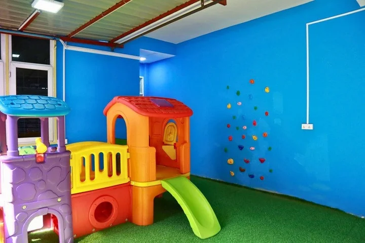Colourful indoor playground at Guru